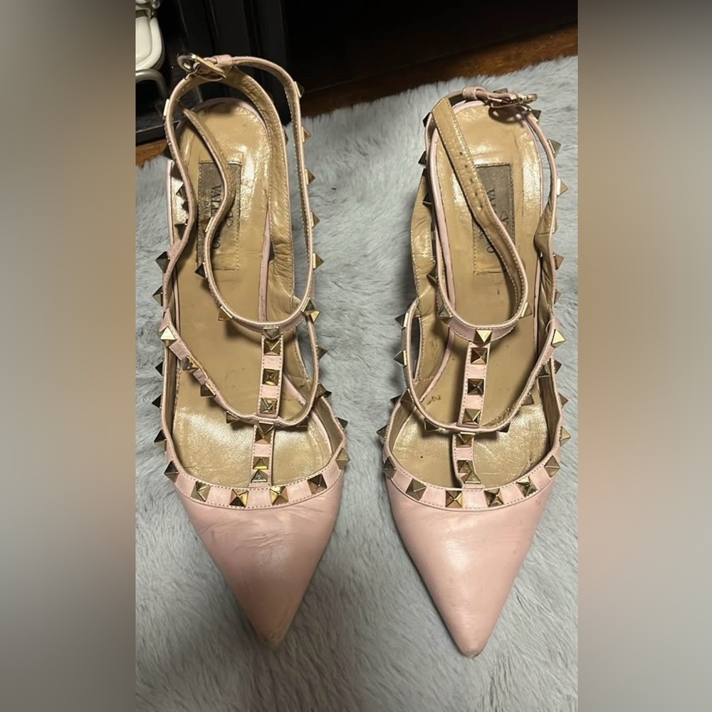 Pink Studded Heels